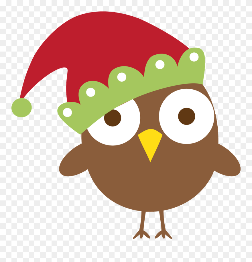 Christmas Owls Clipart - Png Download