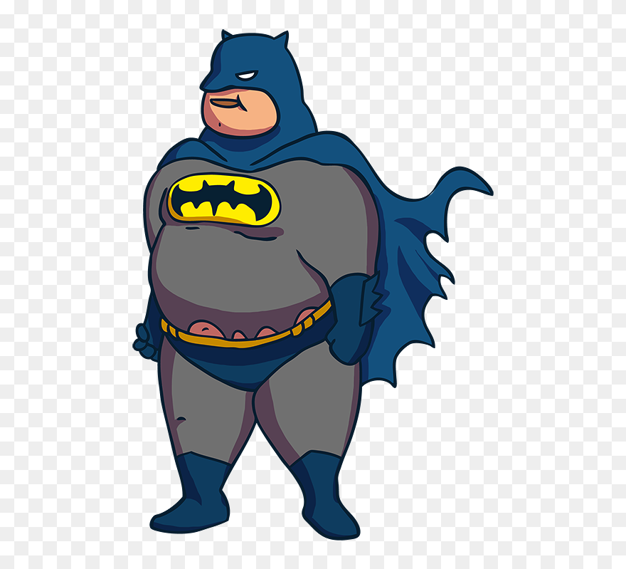 Dad Clipart Superhero - Fat Superhero Png Transparent Png