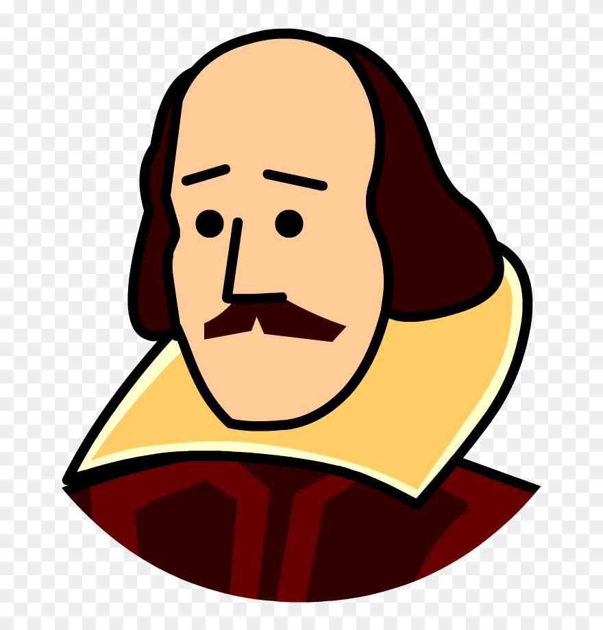 Clipart Shakespeare Head - Shakespeare Clipart Png Transparent Png