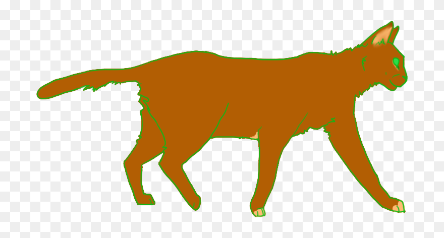 Cat Walking Png - Warrior Cat Walking Animation Clipart