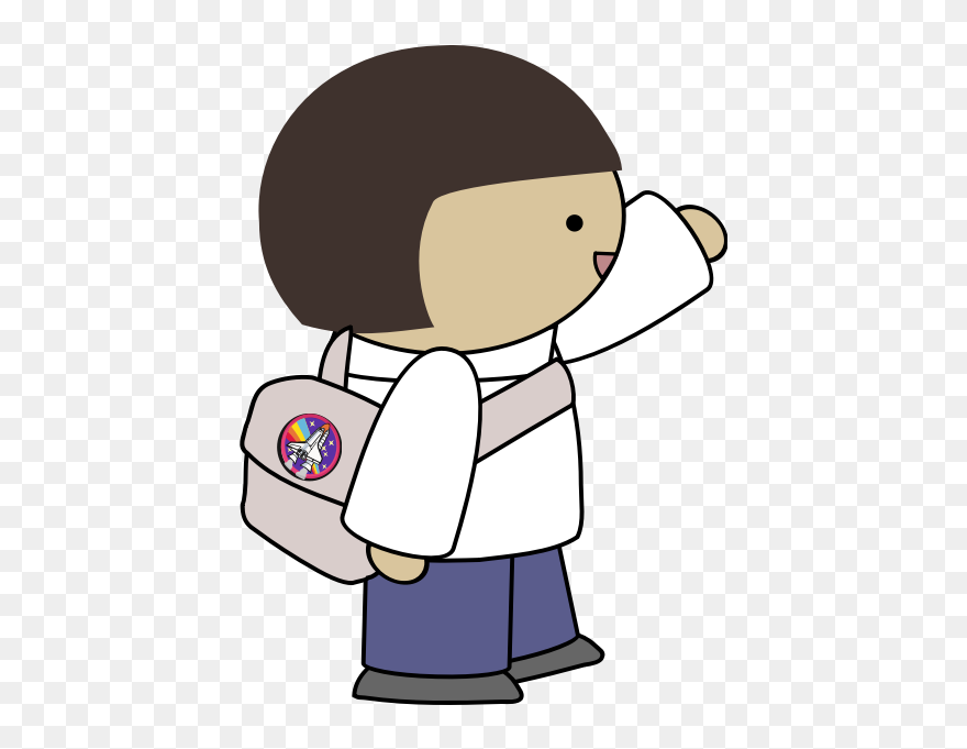 Waving Comic Girl - Karakter Komik Png Clipart