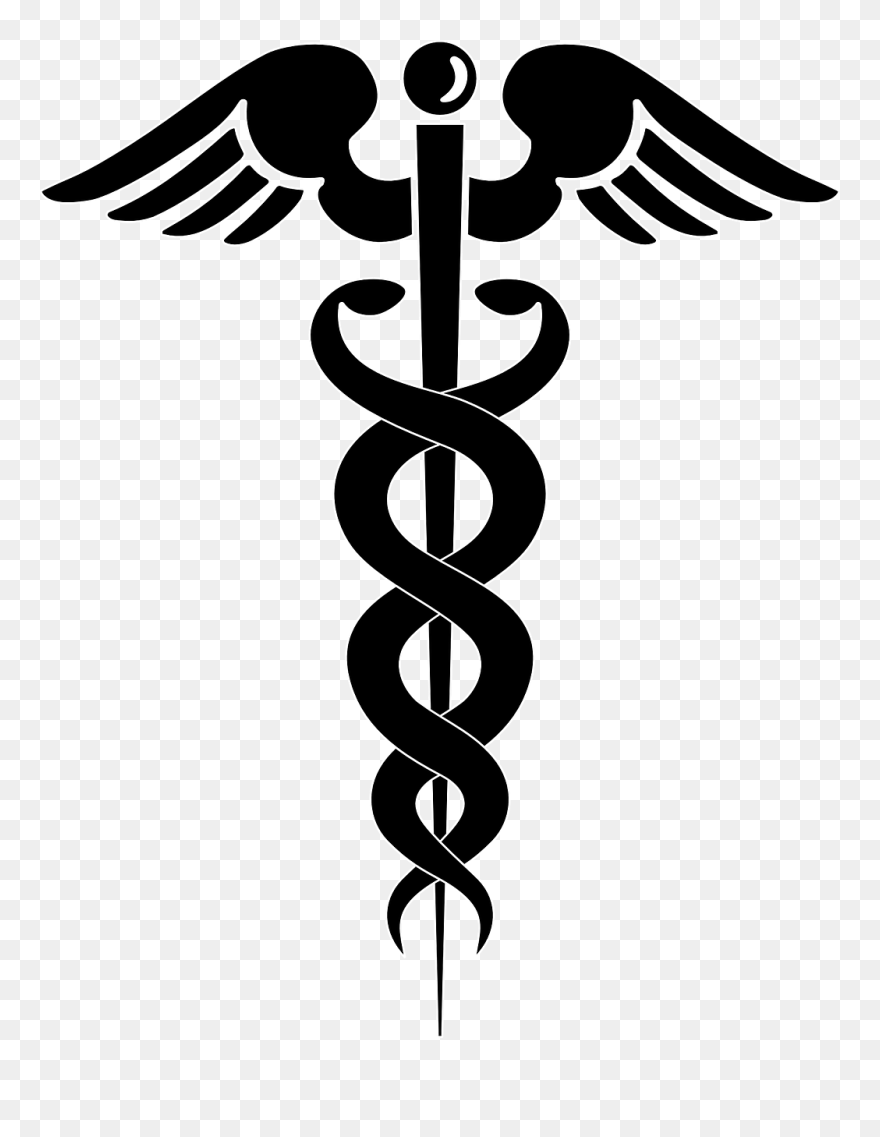 Doctor Symbol Caduceus Png Transparent Images - Caduceus Vector Clipart
