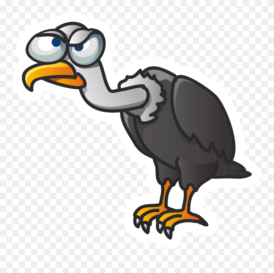 Bird Vulture Cartoon - Vulture Cartoon Png Clipart