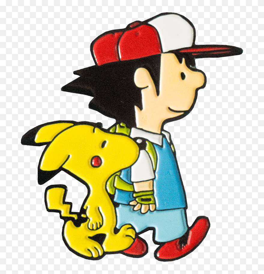 Pokenuts Pin - Cartoon Clipart