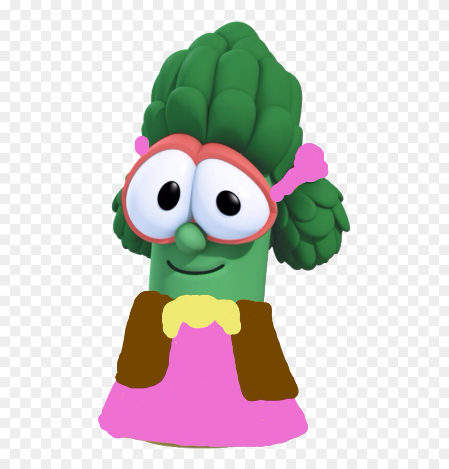 Asparagus Clipart Veggietale Female Veggie Tales Characters Png