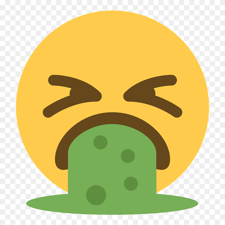 Face Vomiting Emoji Clipart Vomit Emoji Png Download (5468274