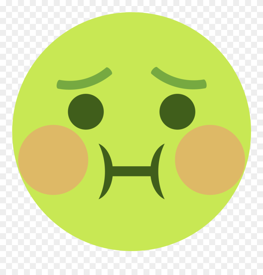 Transparent Throw Up Emoji Png - Nauseas Png Clipart