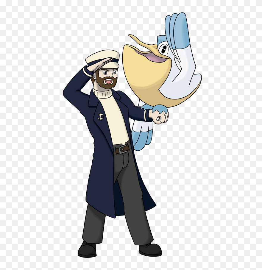 Sailor Clipart Sea Captain - Pokemon Sea Captain - Png Download