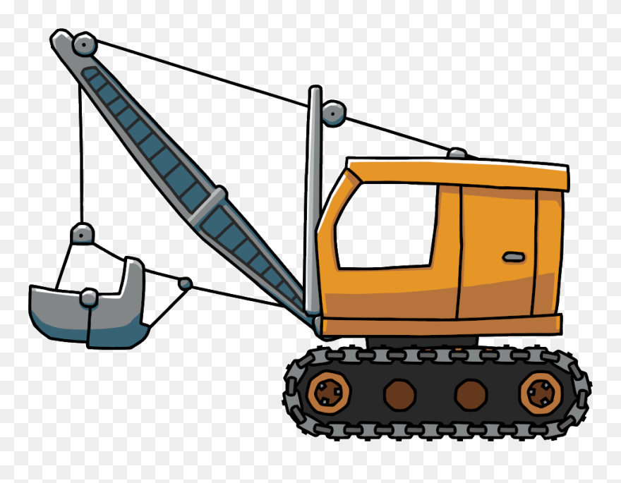 Excavator Clipart Construction - Dragline Excavator - Png Download