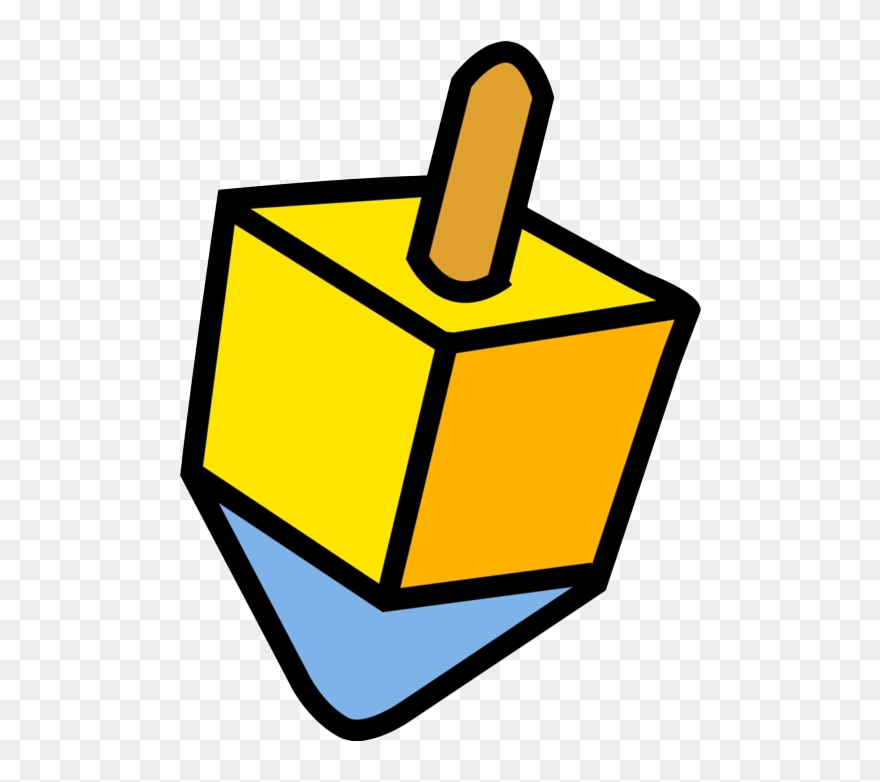 Spinning Dreidel Png Image - Transparent Dreidel Cartoon Clipart