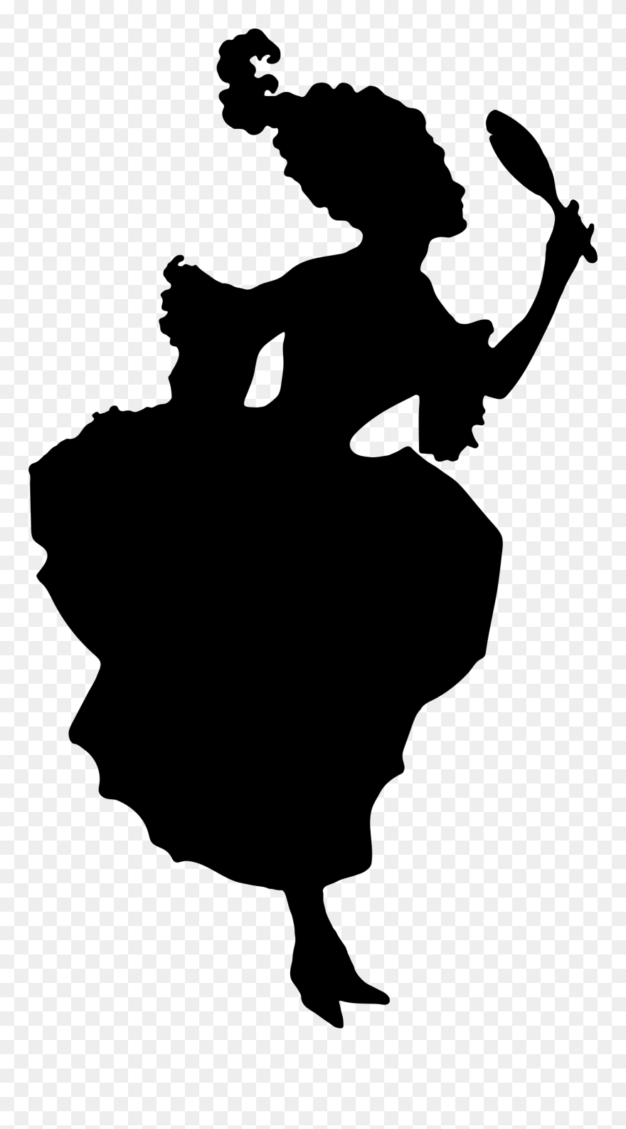 Fashion Silhouette Png - 18th Century Fashion Silhouette Clipart