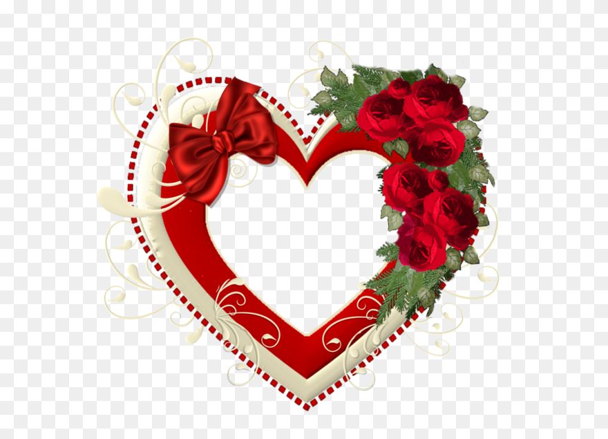 Pin Af Anja Christina Gilvad På Frames - Rose Heart Png Clipart