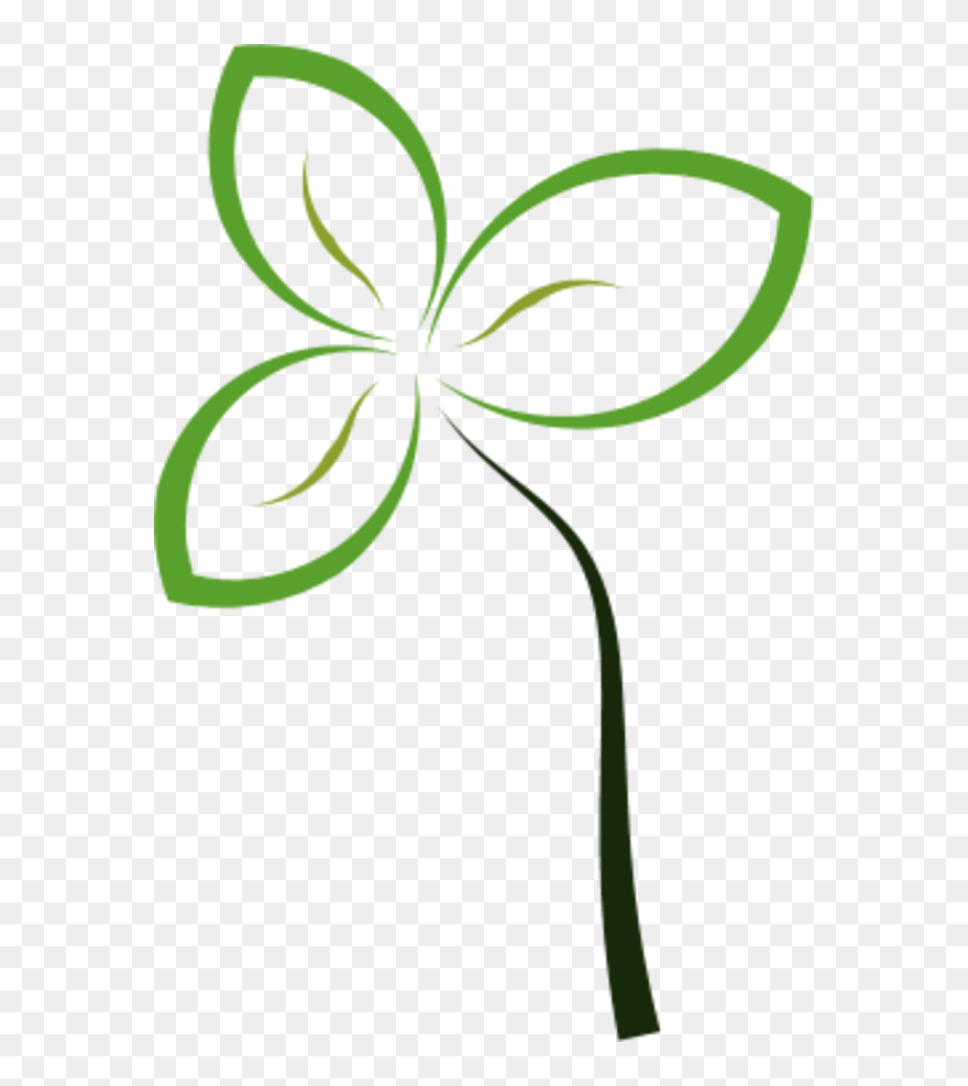 Flower Simple Abstract - Free Abstract Clipart - Png Download