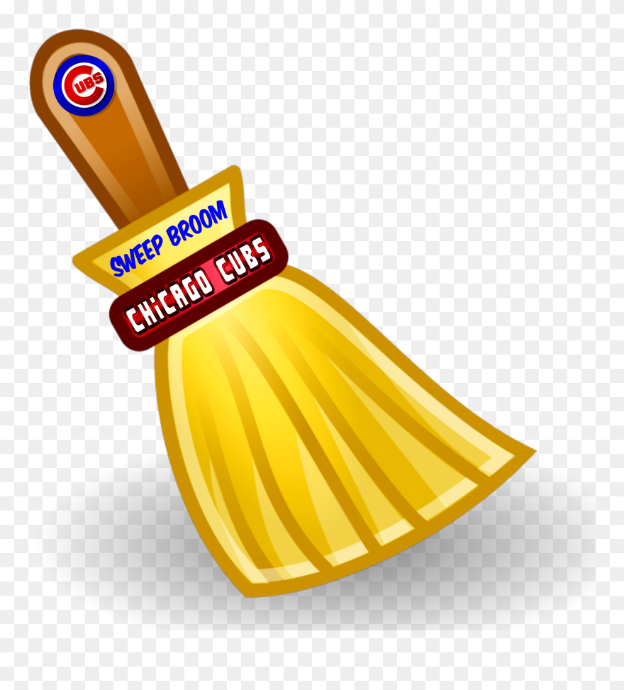 Broom Clipart Baseball Sweep - Chicago Cubs - Png Download