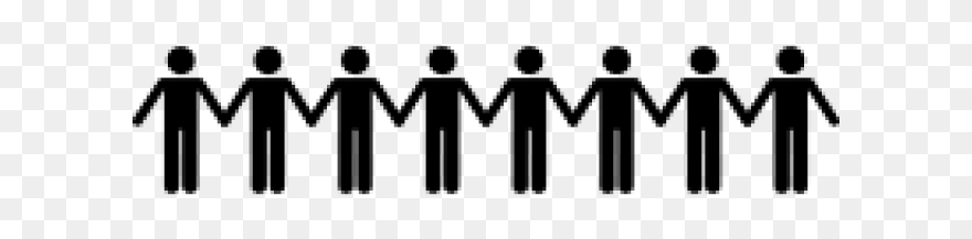 Images Of People Holding Hands - Silhouette Clipart