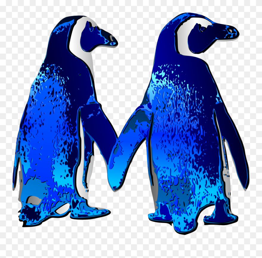 Penguin Clip Art Couple - Png Download