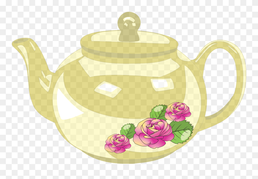 Flower,cup,kettle - Teapot Clipart Png Transparent Png