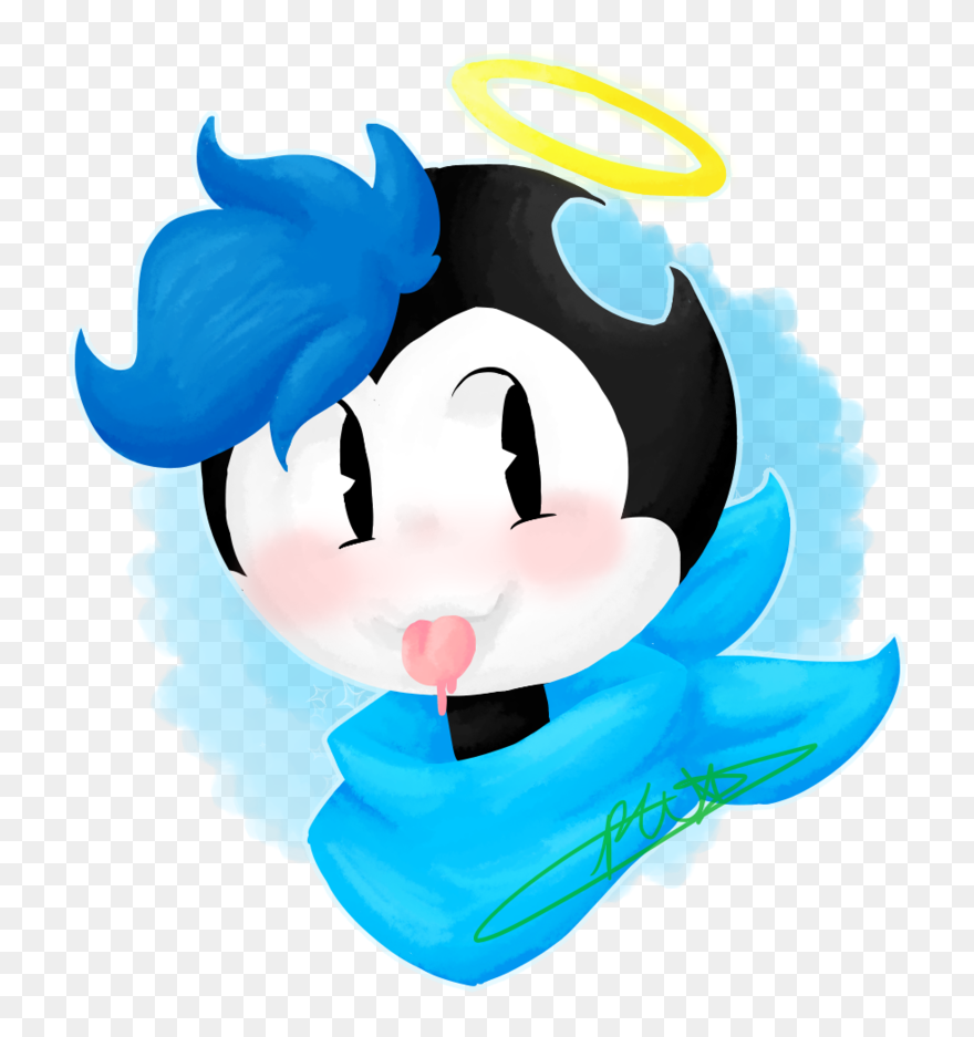 Transparent Blue Angels Png - Zendy The Half Angel Demon Clipart