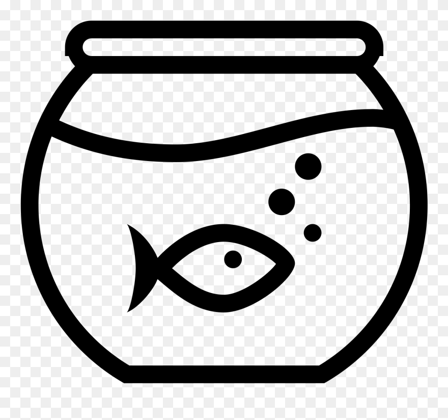 Transparent Fish Tank Clipart - Fish Tank Aquarium Icon - Png Download