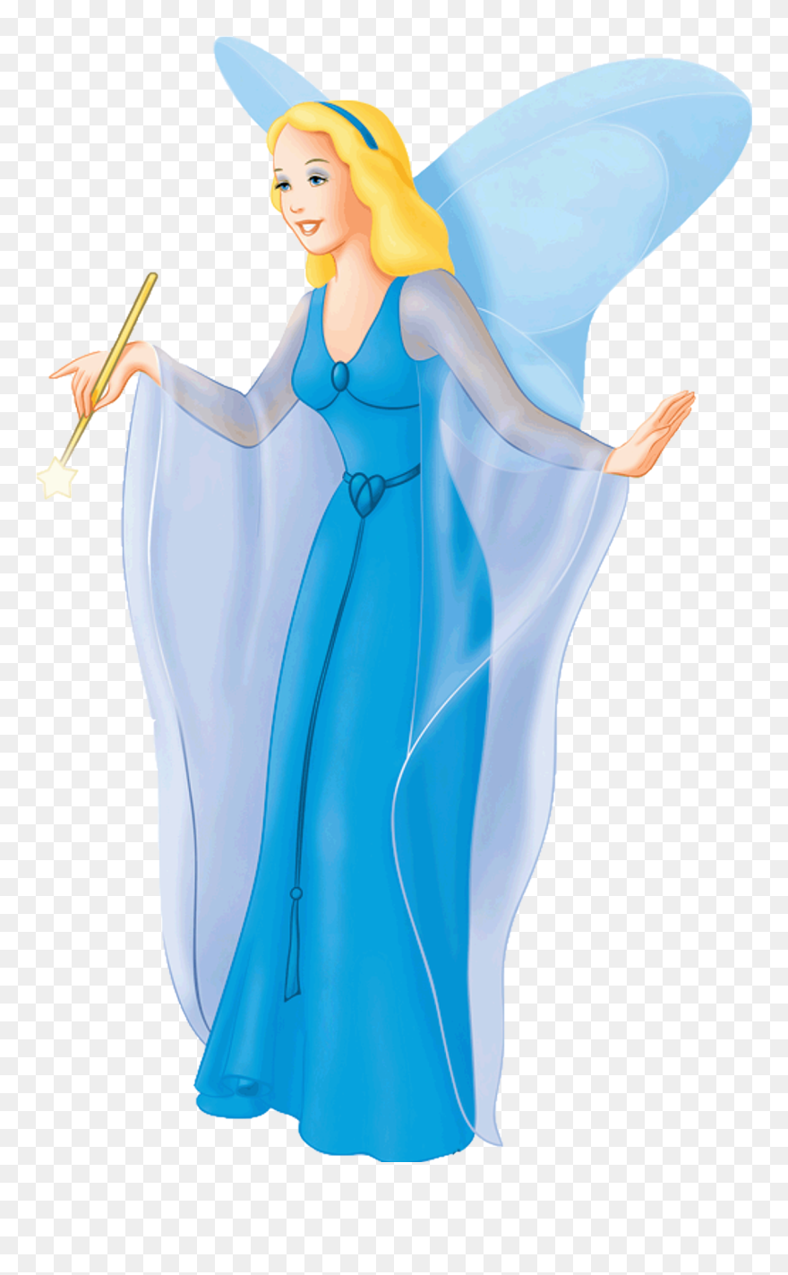Collection Of Free Drawing Fairies Fairy Godmother - Pinocchio Disney Blue Fairy Clipart