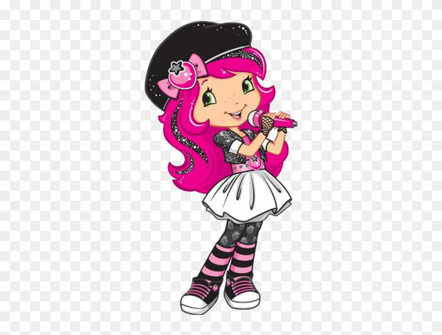Character Strawberry Shortcake Singing Clipart