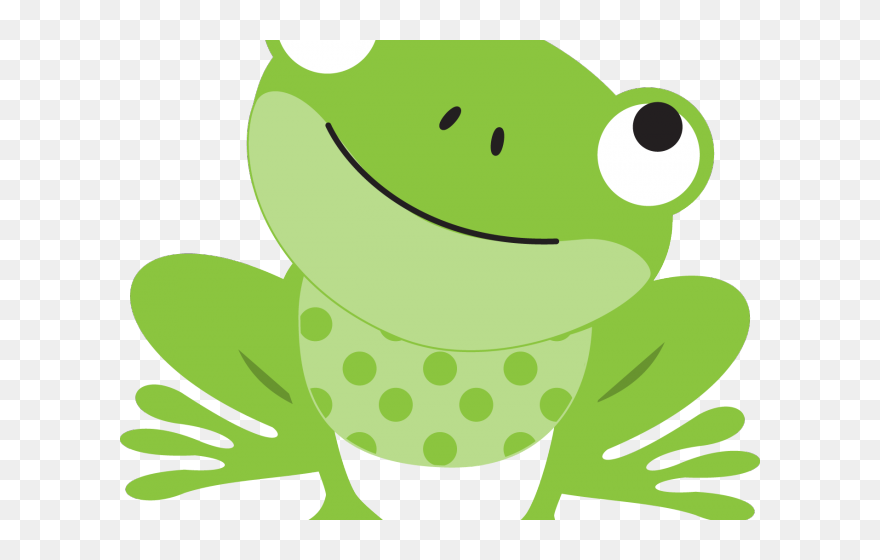 Green Frog Clipart Girly - Cute Frog Clip Art - Png Download