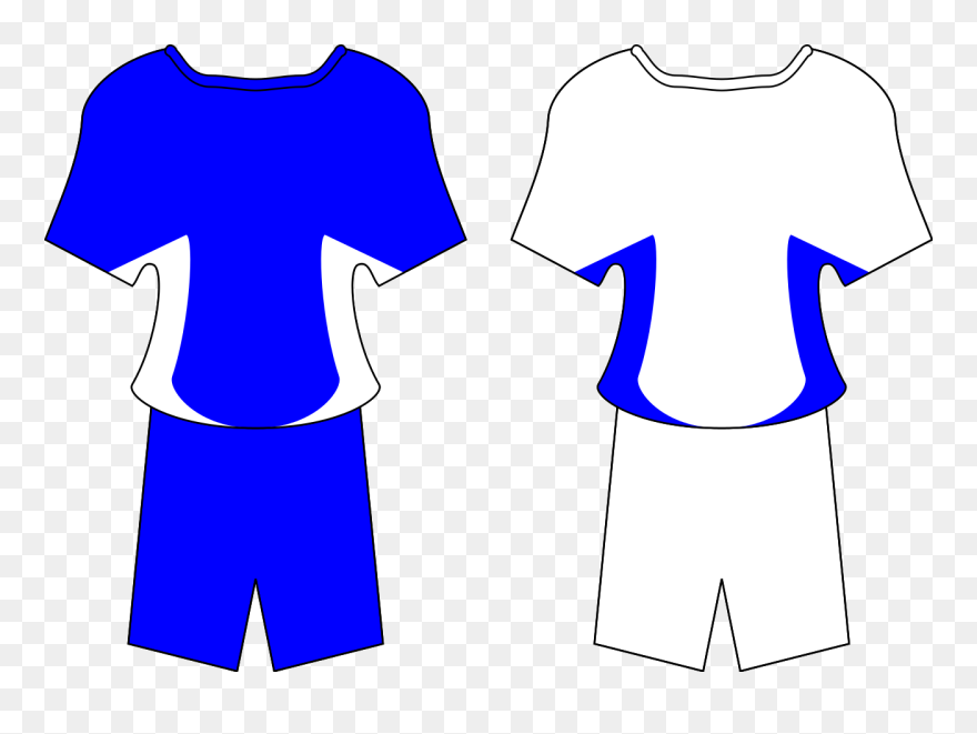 Clipart Football Strip - Blue Football Kit Clipart - Png Download