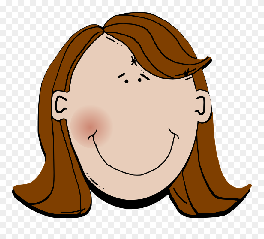 Brown Hair Clip Art - Png Download