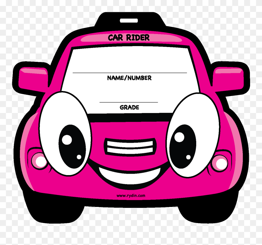 Backpack Tags - Car Rider Clipart