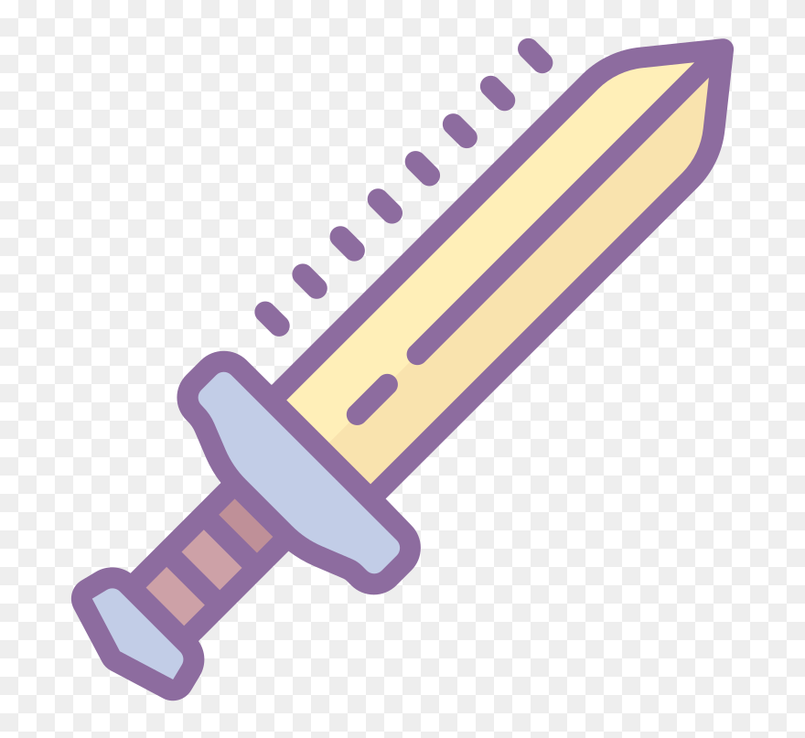 Onlinelabels Clip Art - Sword Icon - Png Download