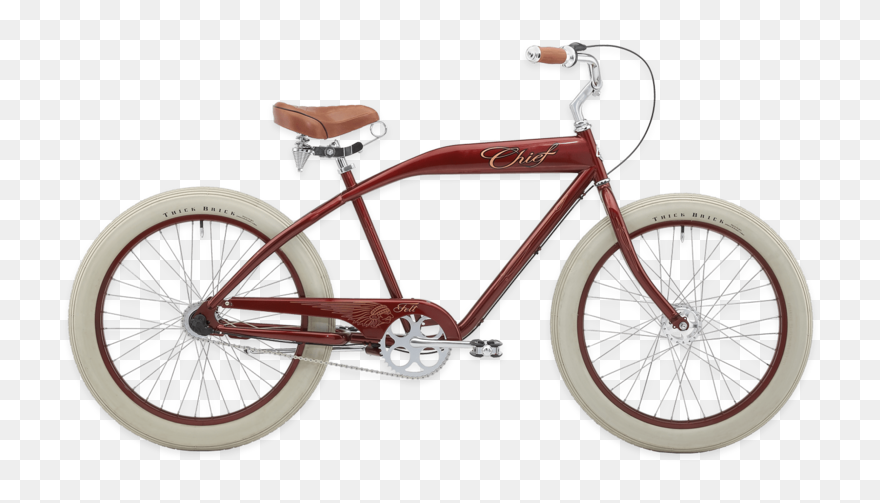 Chief-bicycle - Beach Cruiser Black Clipart