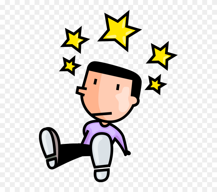 Vector Illustration Of Young Man Is Dazed & Confused - Dazed And Confused Clipart - Png Download