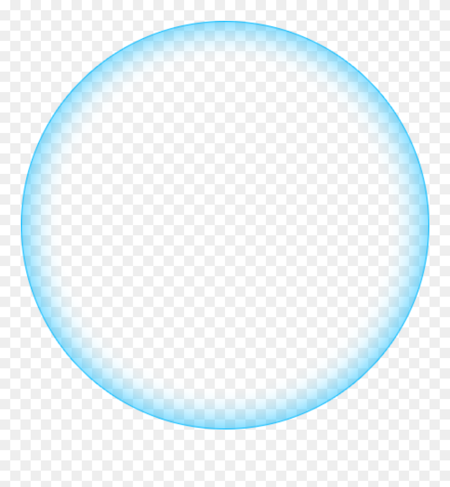 Freetoedit Frame Circle Blue Bubble - Columna Tv Clipart