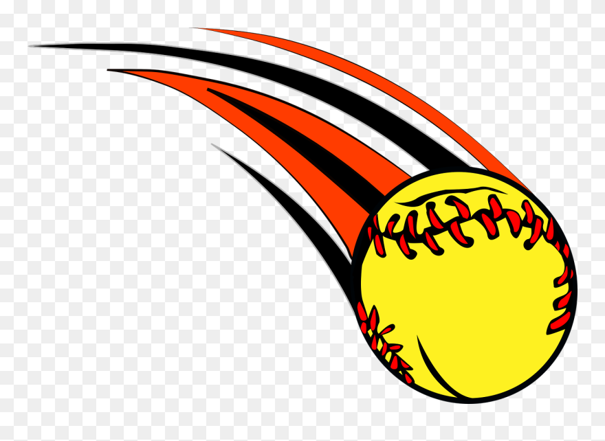 Softball, Baseball, Whoosh, Sports, Sport, Ball, Game, - Softball Drawing Clipart