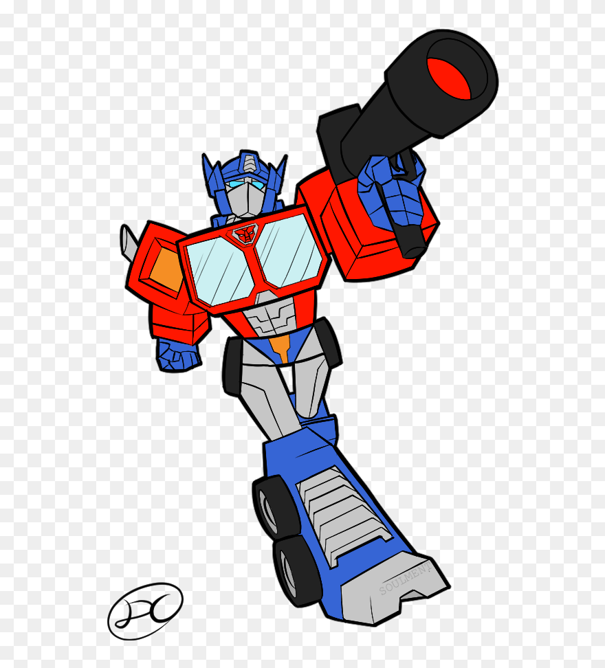 Quick Draw Optimus Prime - Optimus Prime Cartoon Drawing Clipart