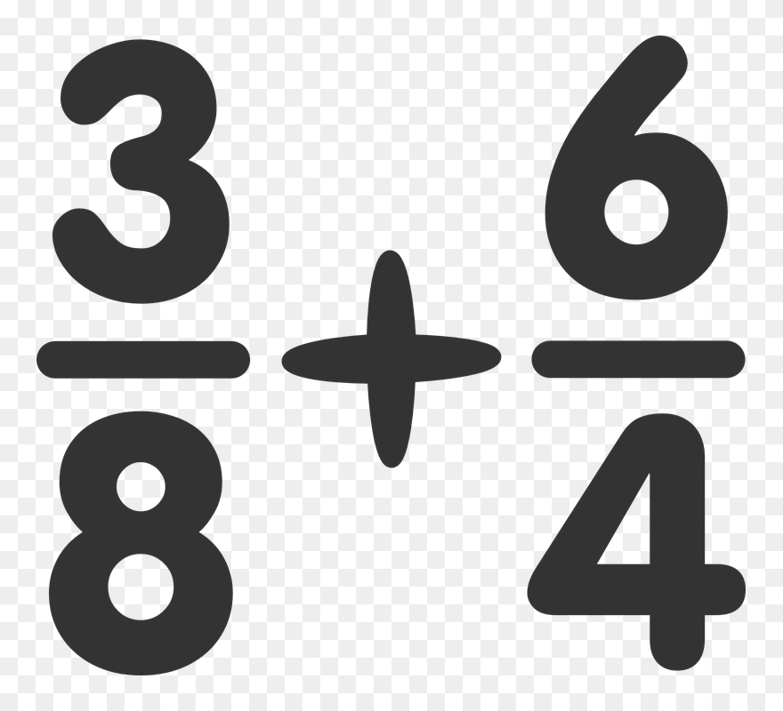 Volgende Oefeningen Komen Aan - Addition Fraction Clip Art - Png Download