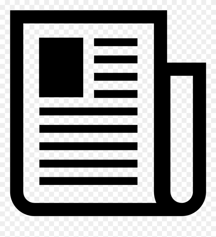 Newsletter Clipart Black And White, Newsletter Black - Newsletter Clipart Black And White - Png Download