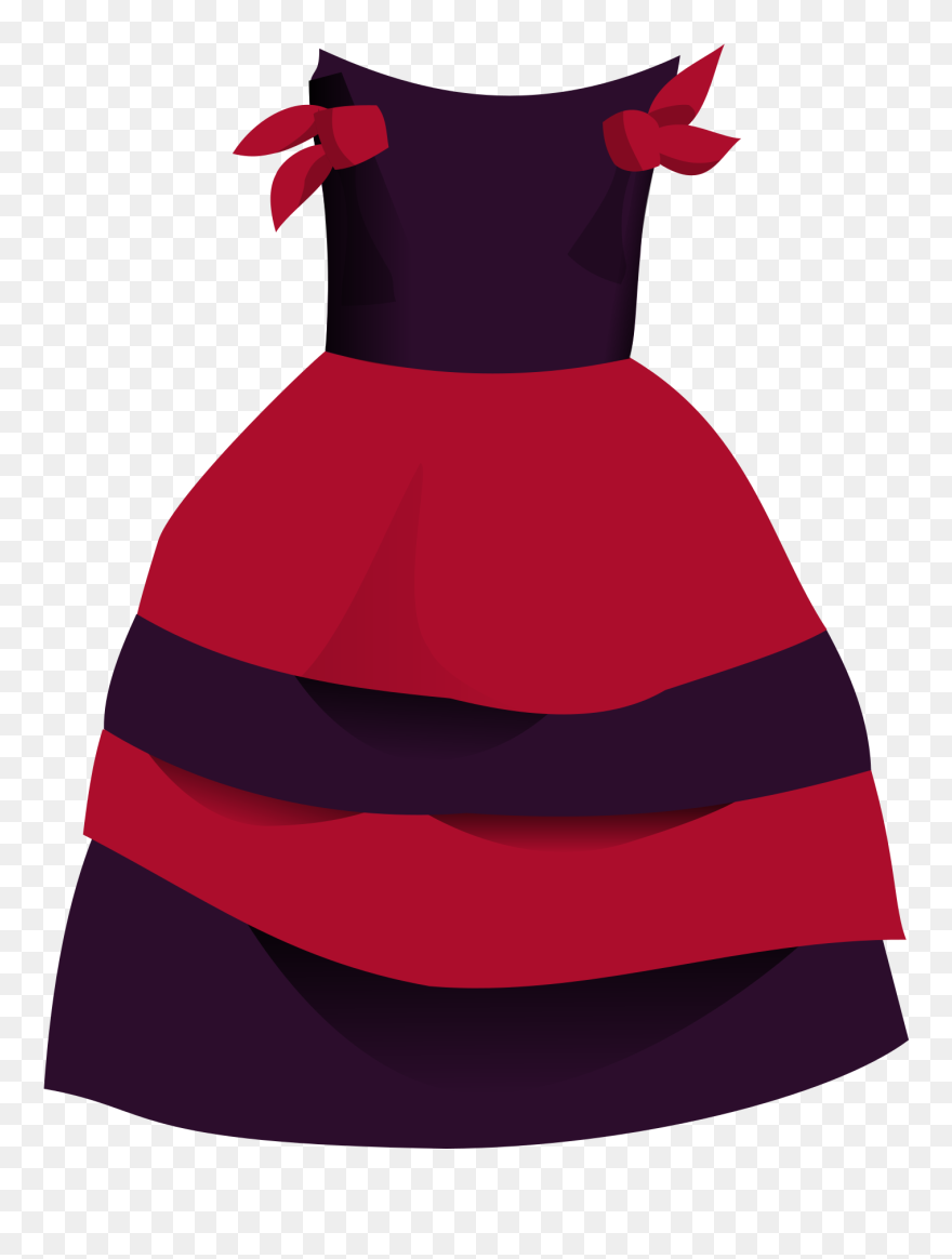 Gown Clipart Kid Dress - Girl Dress Clip Art - Png Download
