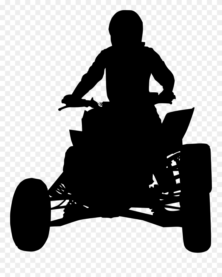 Atv Quad Bike Silhouette - Quad Bike Silhouette Clipart