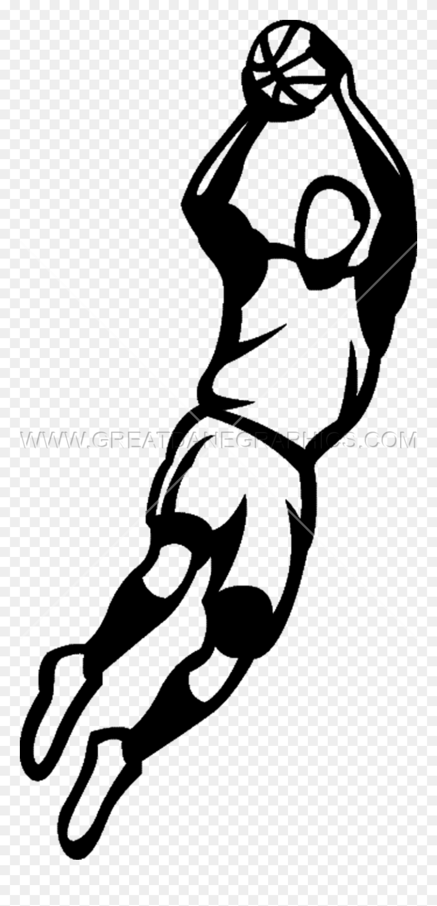 Clipart Image Of Basketball Jumpshot Clip Transparent - Basketball Jump Shot Clip Art - Png Download