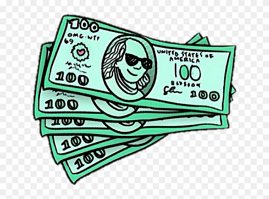 #money #green #dollar #yas #yes #overlay #icon #sticker - Transparent Tumblr Stickers Png Clipart