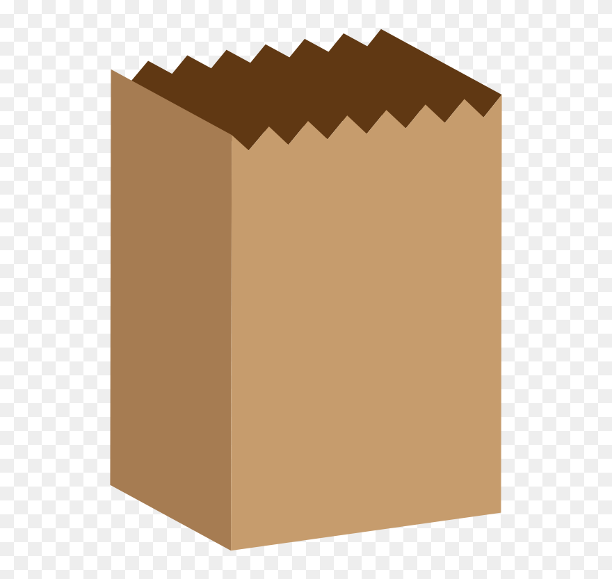 Simple Paper Bag - Paper Bag Clipart - Png Download