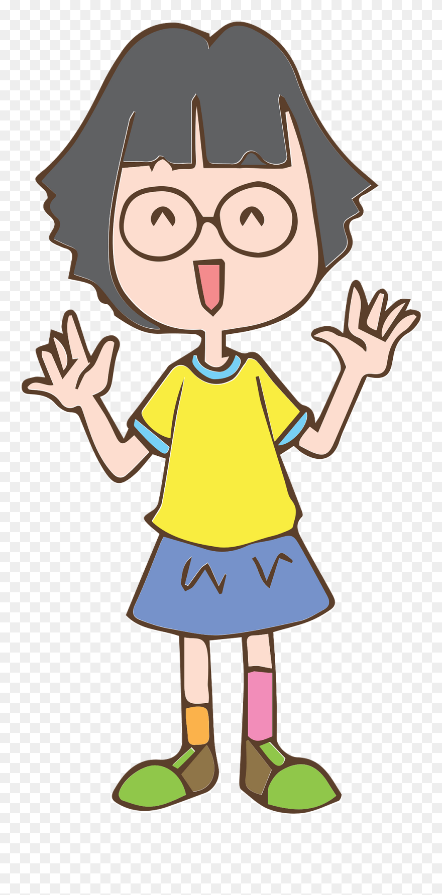 Kids With Glasses Clipart - Png Download