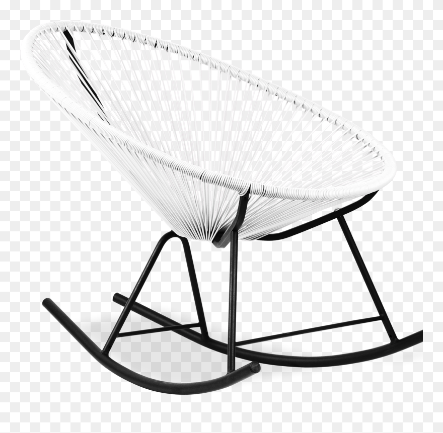 Image Of Acapulco Rocker - Black Acapulco Rocking Chair Clipart