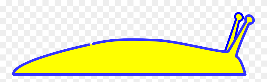 Yellow Slug Clip Arts - Portable Network Graphics - Png Download