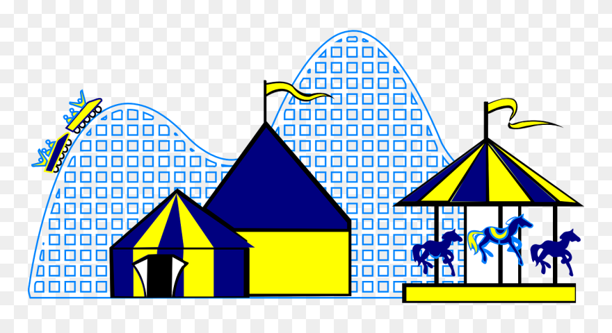 Duplex House Clipart Graphic Library Download Wheatland - Amusement Park Clipart - Png Download