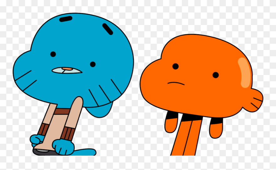 Darwin Amazing World Of Gumball Png Clipart , Png Download - Gumball And Darwin Shocked Transparent Png