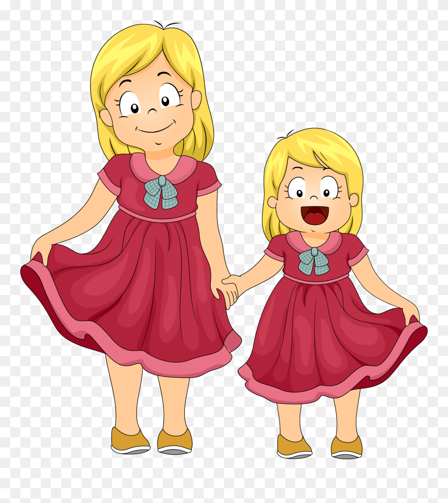 Sister Clip Art - Sisters Clipart - Png Download