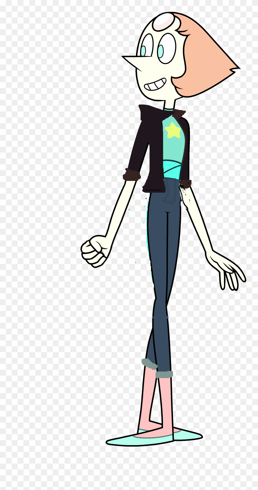 Pearl With Jacket And Jeans - Pearl From Steven Universe The Movie Clipart