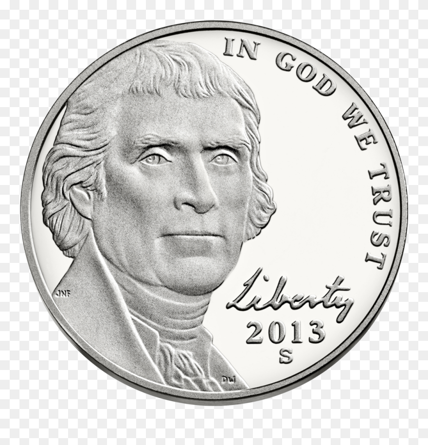 Nickel Clipart Teacher - 2020 Jefferson Nickel - Png Download